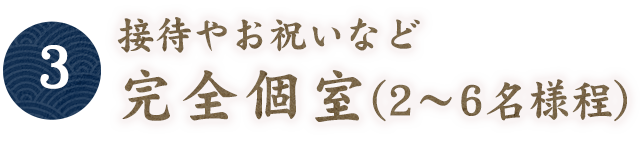 【3】接待やお祝いなど